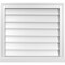 Ekena Millwork Vertical Surface Mount PVC Gable Vent w/ 2"W x 2"H , Brickmould Sill Frame, 26"W x 24"H GVPVE26X2403SN - alternate 1